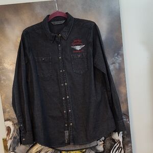 Harley-Davidson Charcoal Denim Shirt